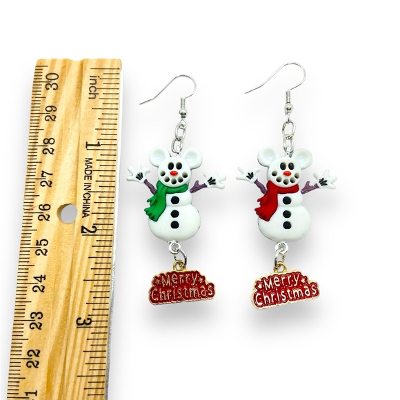 Assorted Mickey Mouse Christmas Holiday dangle Earrings - Picture 8 of 11